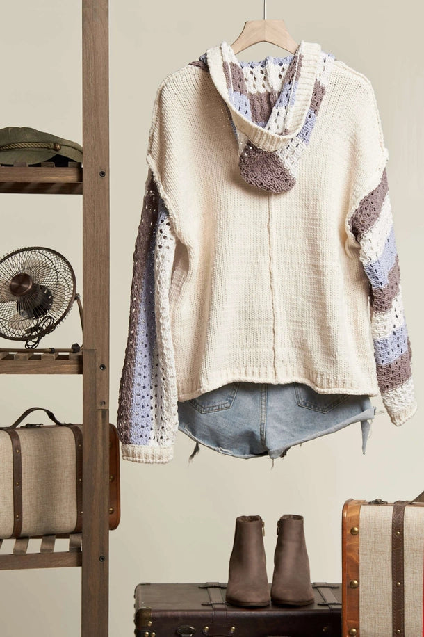 Stripe Crochet Sweater