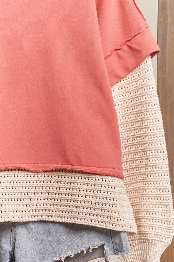 Layered Knit Sweater