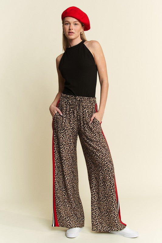 Leopard Contrast Trousers