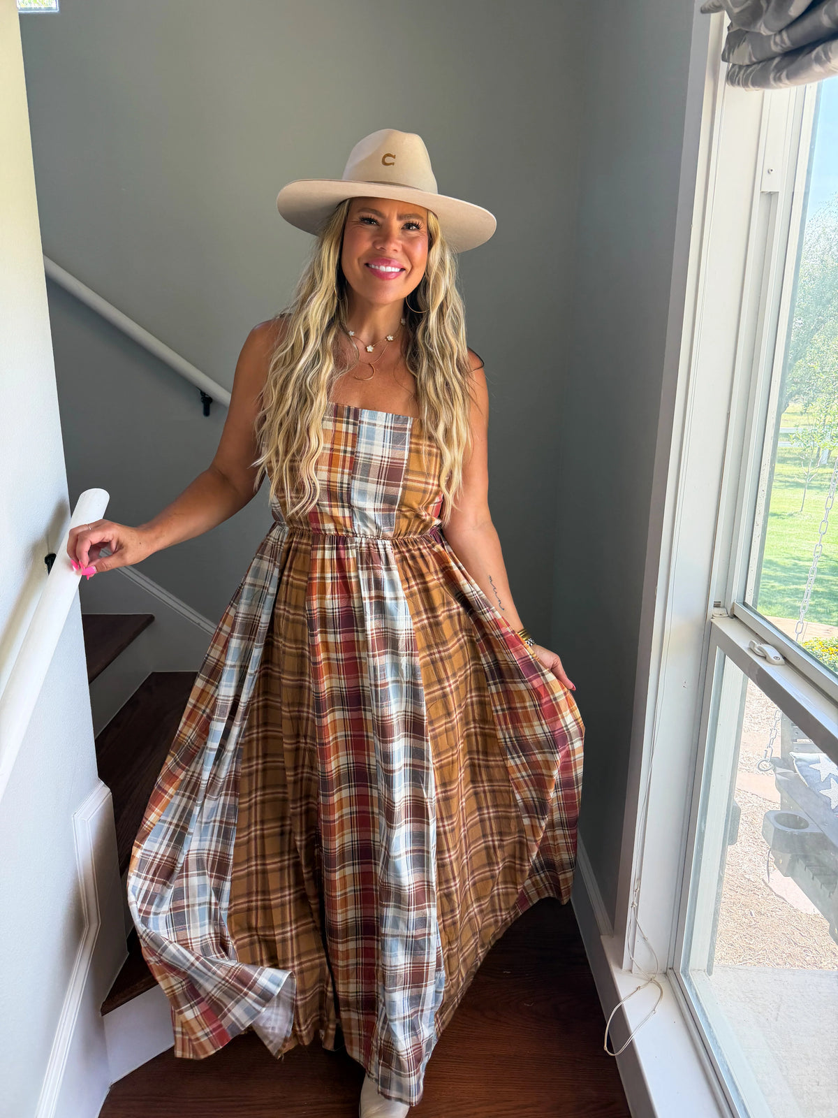 Perfect Plaid Maxi Dress