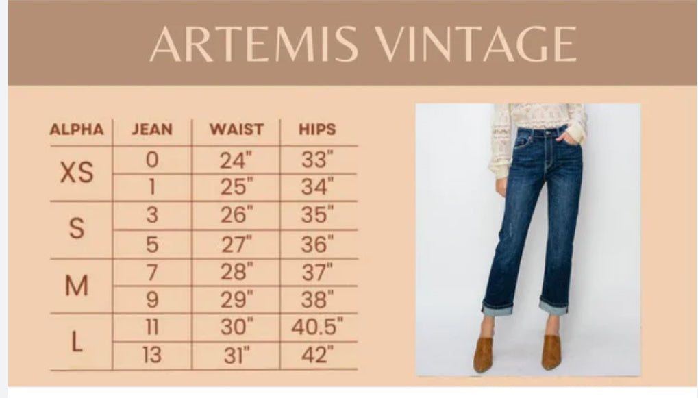 Artemis Vintage High Rise Relaxed Flare