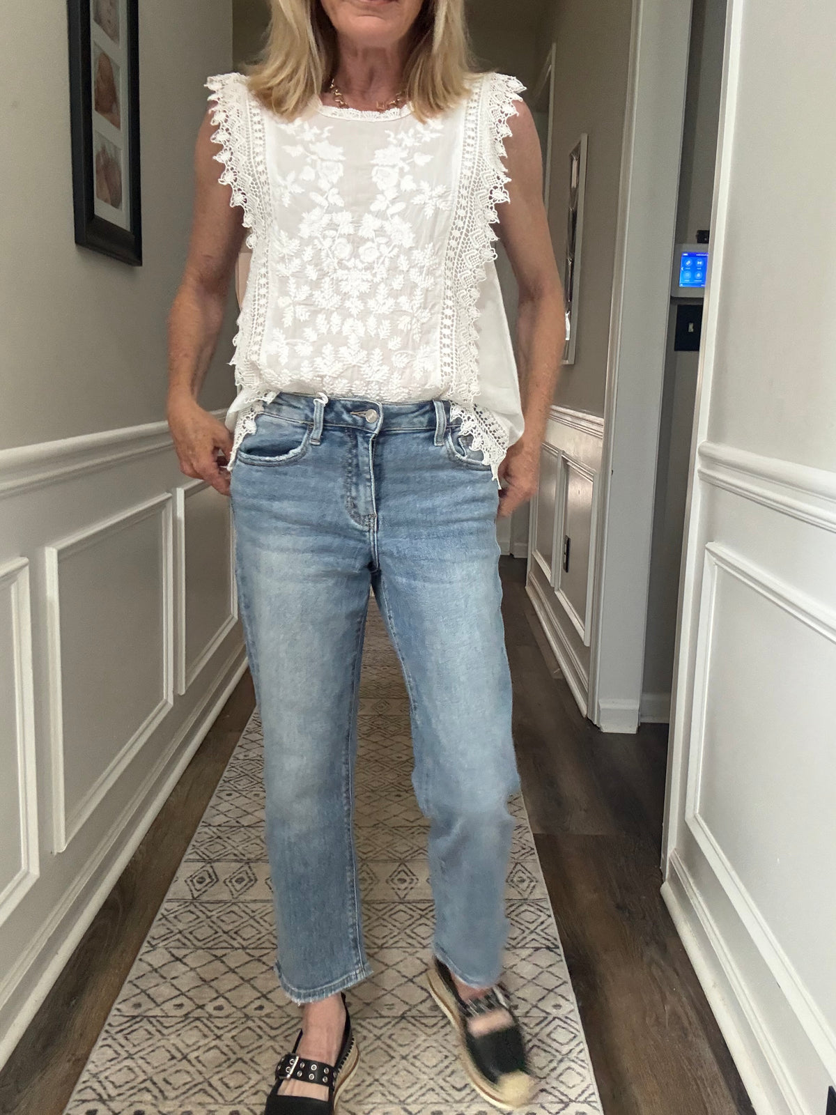 Vervet High Rise Straight Leg Jeans