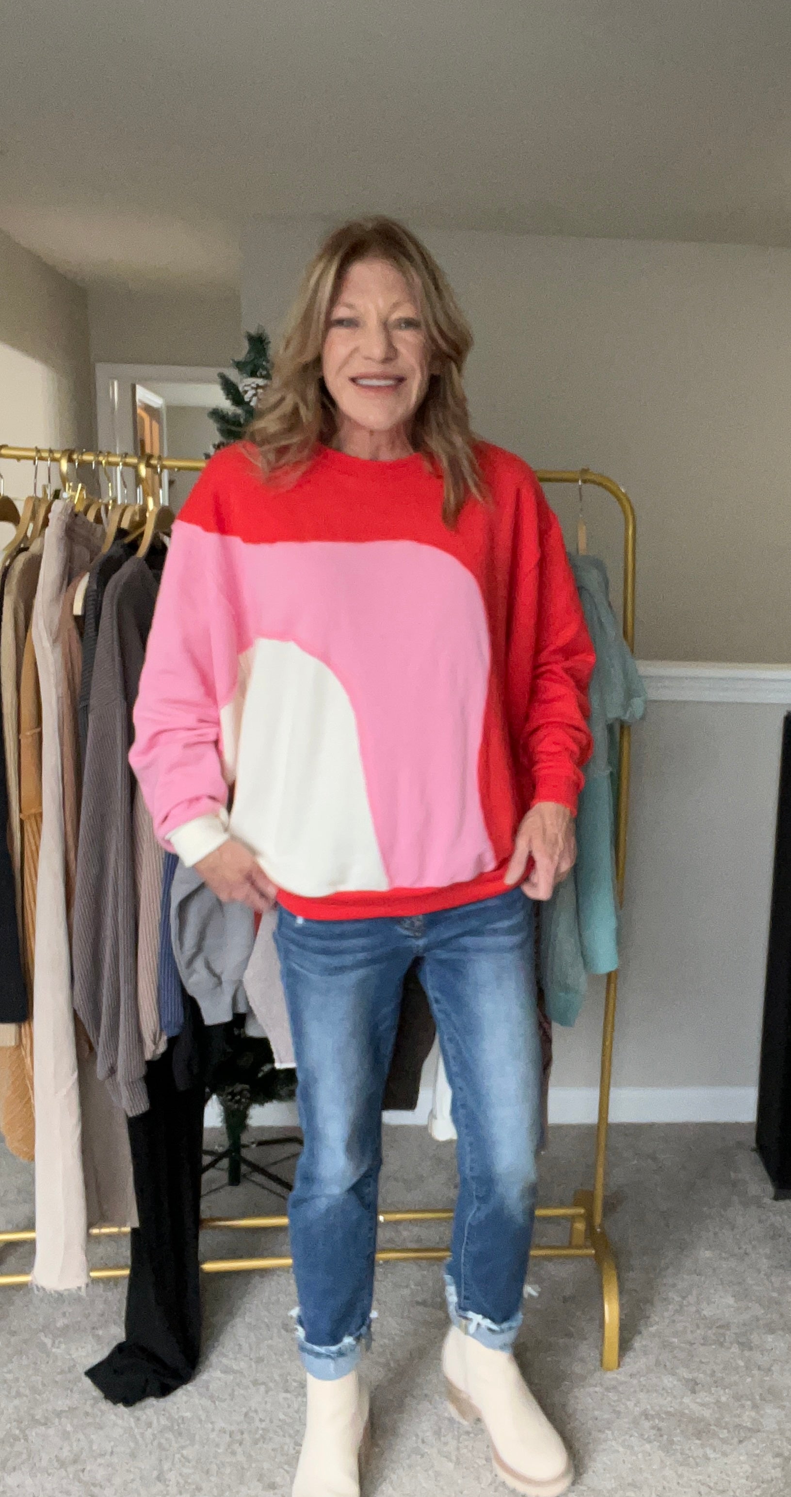 Bright Color Block Sweatshirt