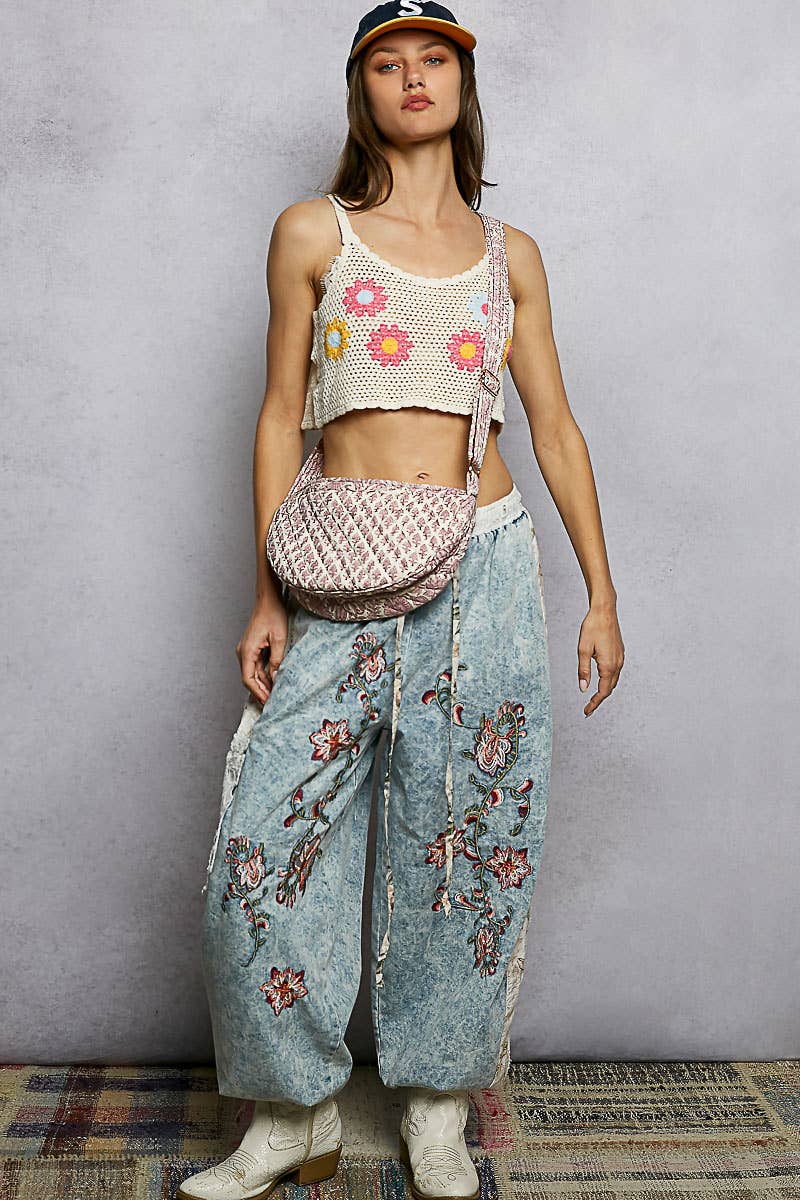 Essential Lightweight Quilted Floral Bag