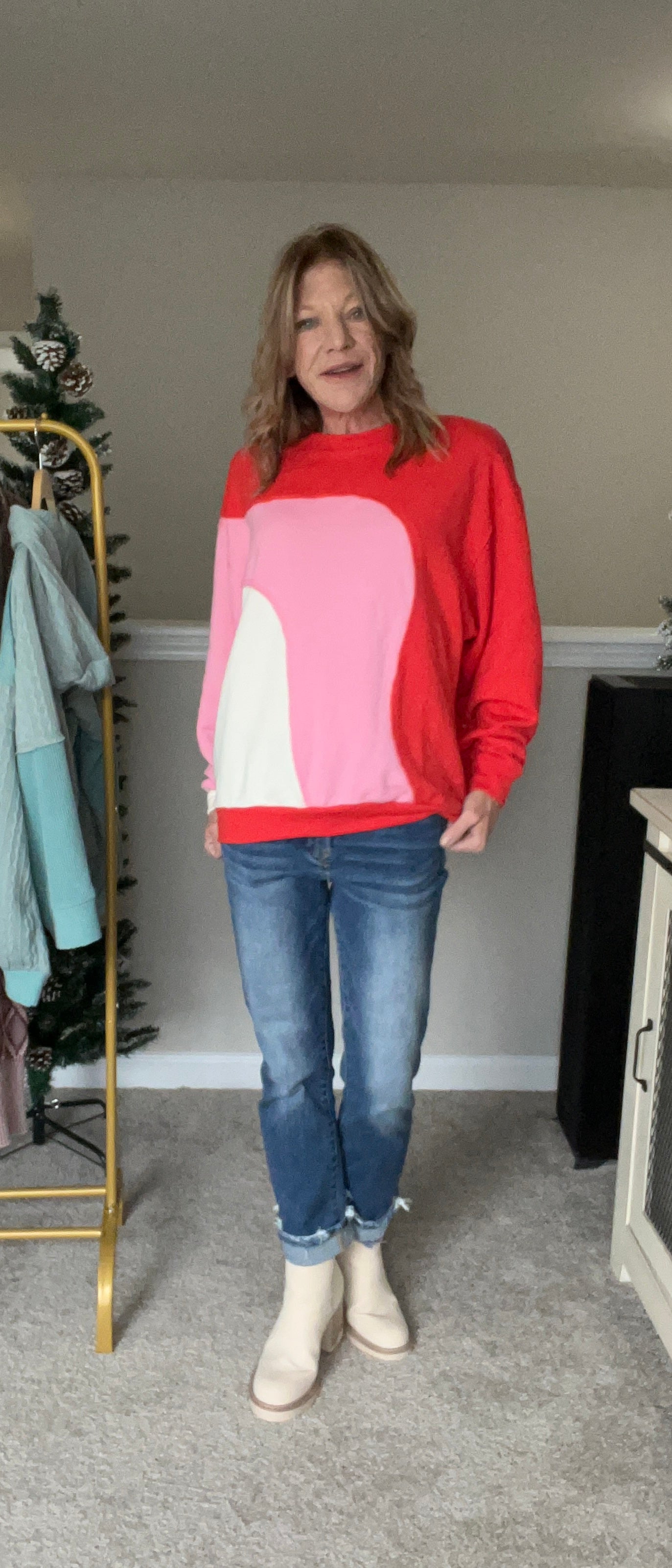 Bright Color Block Sweatshirt