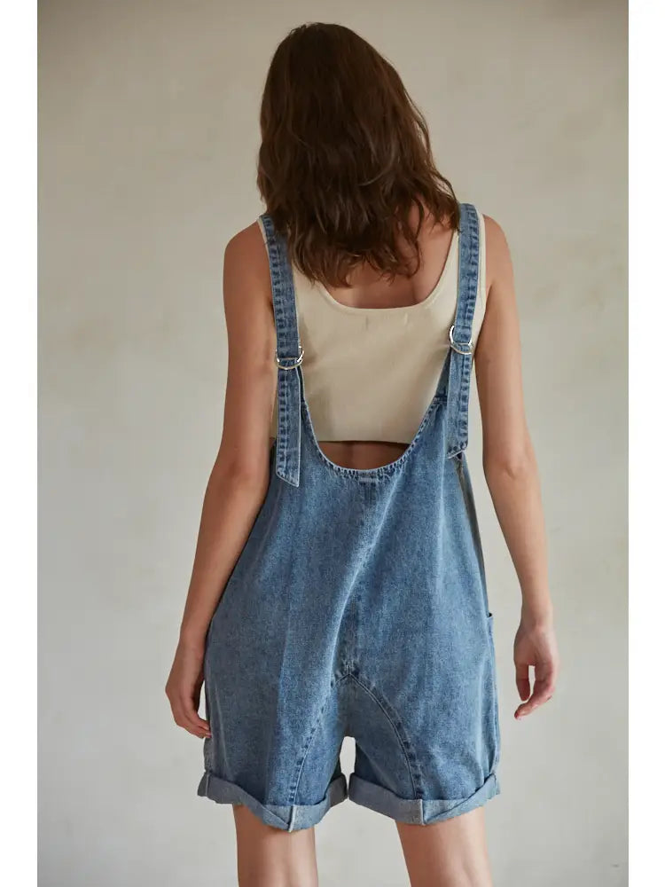 Soft Denim Overalls