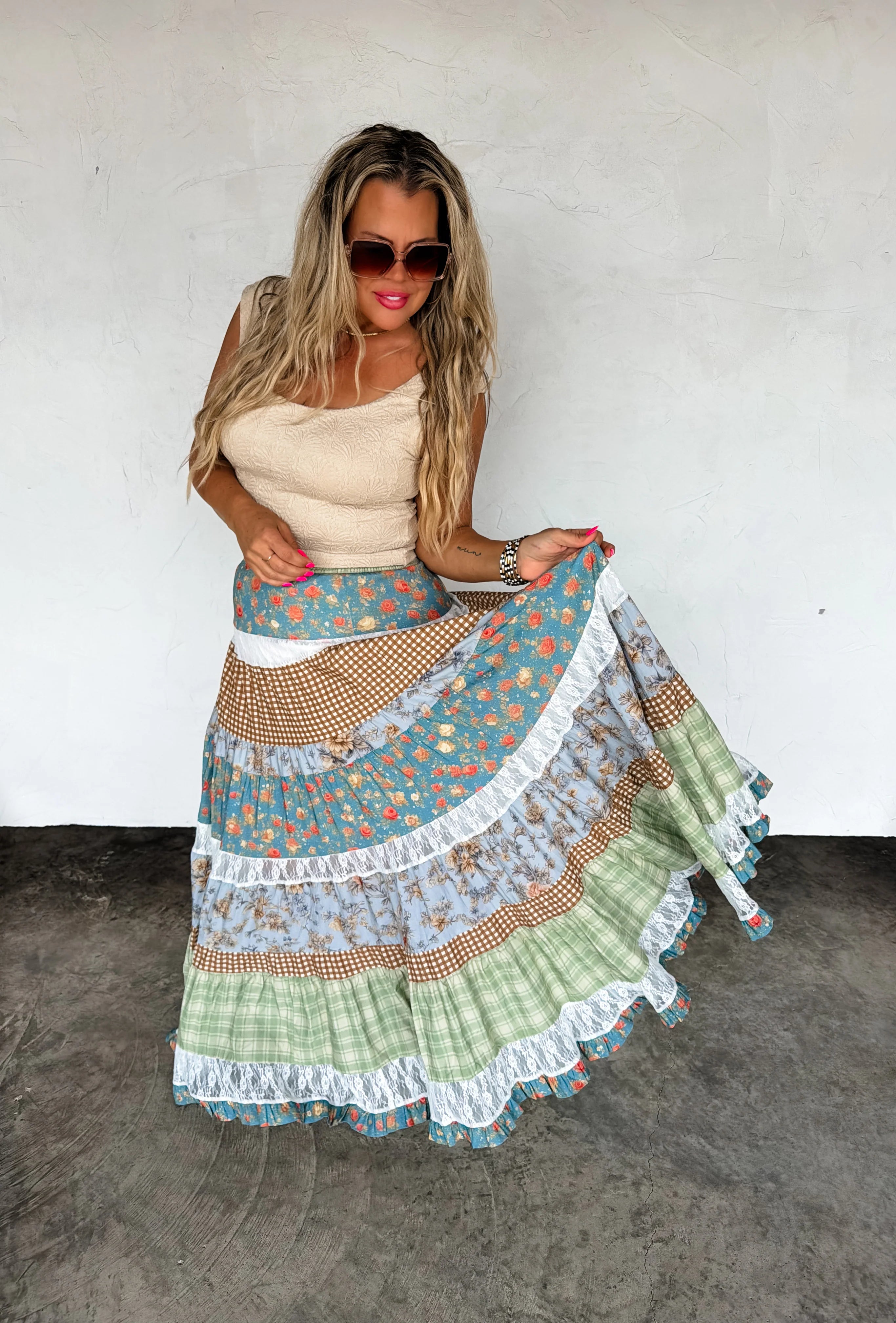 Country Summer Maxi Skirt 40% off