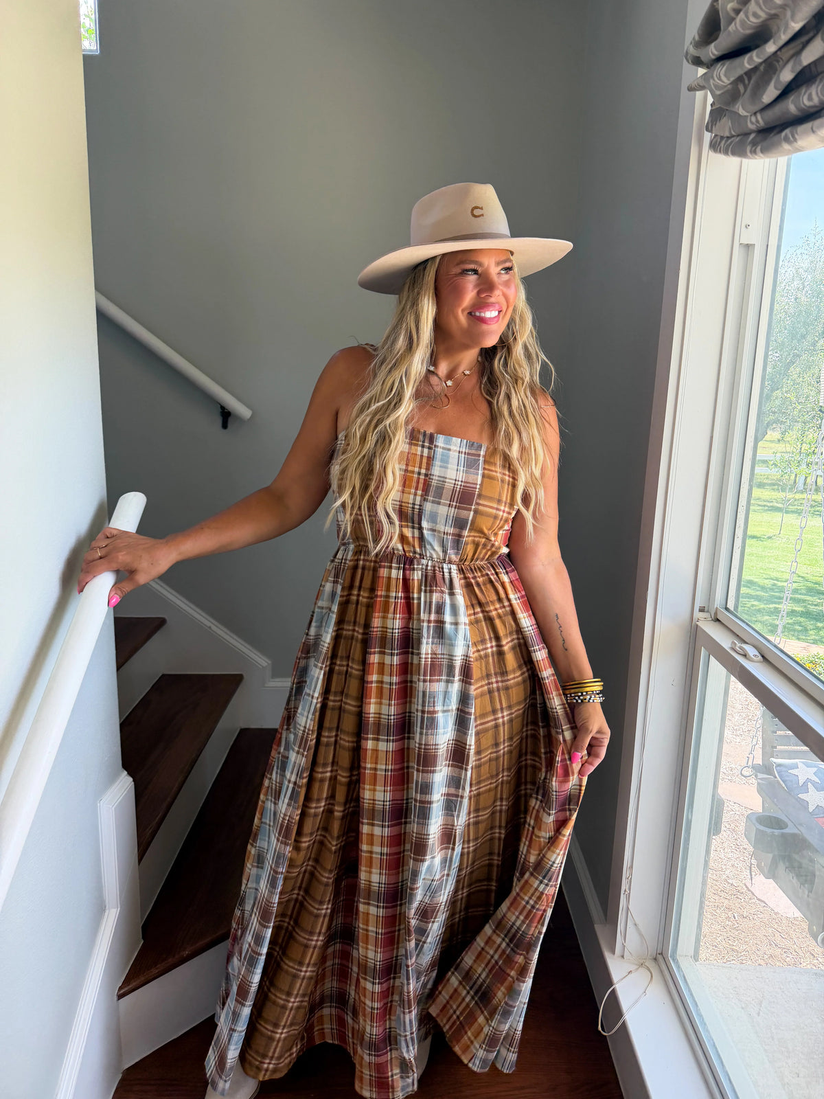 Perfect Plaid Maxi Dress