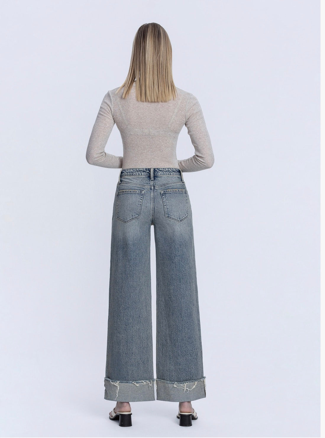 Vervet Tinted Wash Wide Leg Jeans