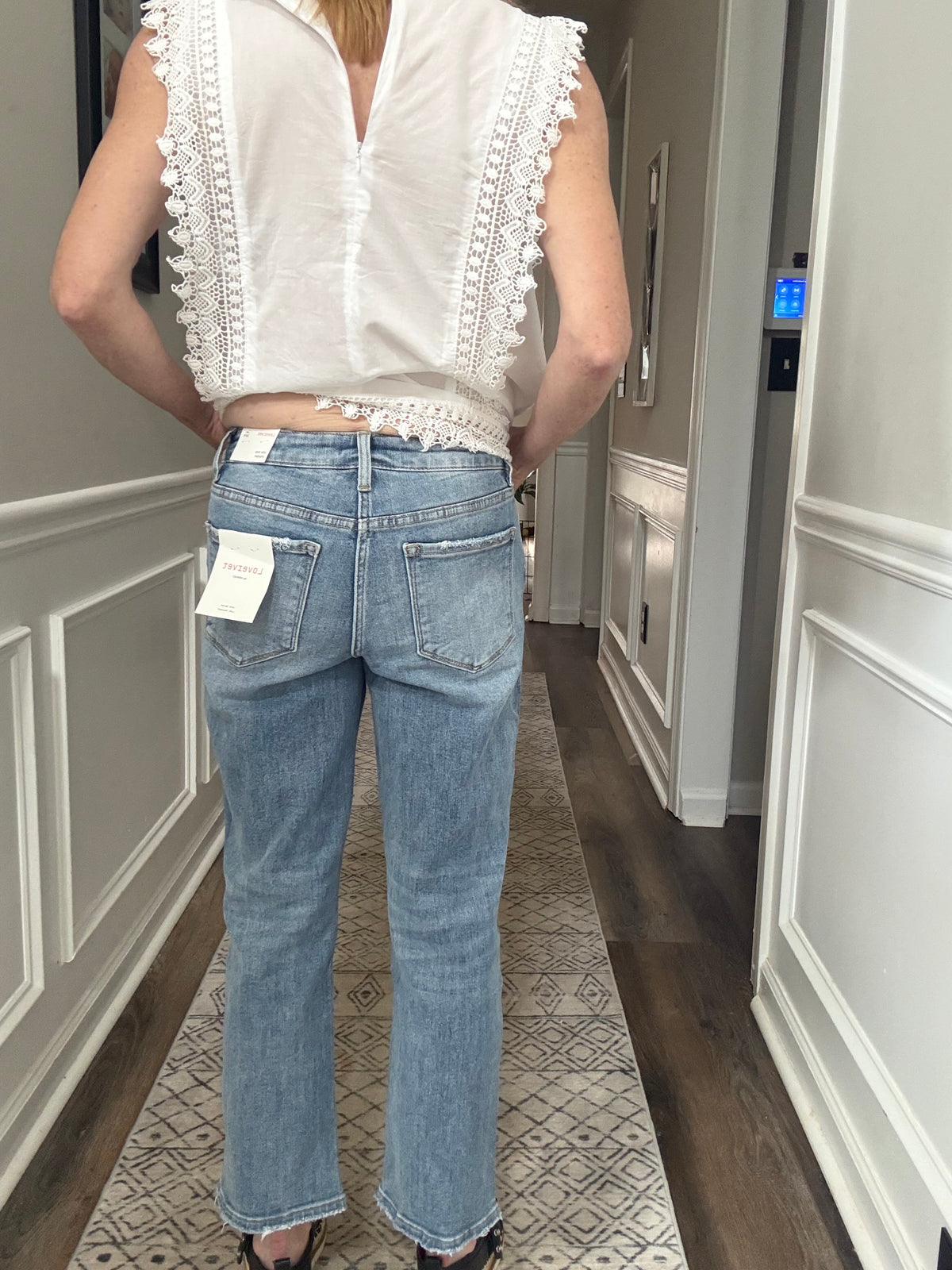 Vervet High Rise Straight Leg Jeans