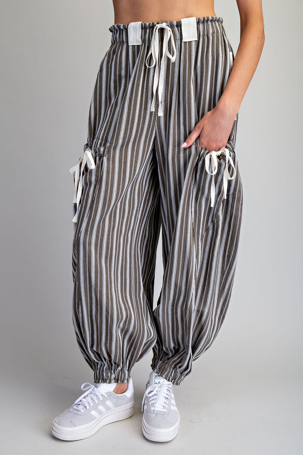 Stripe Jogger in Woodland Moss