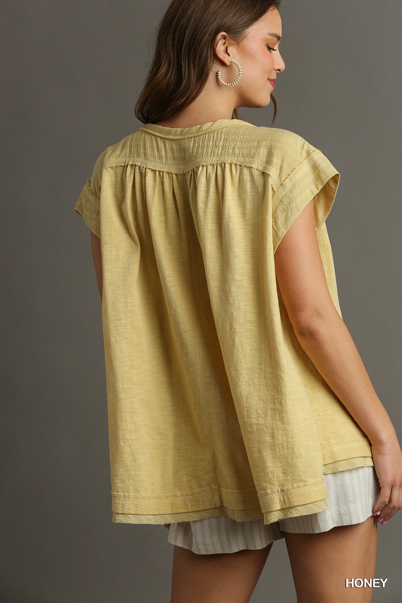 Oversize Slub Knit Top in two Colors