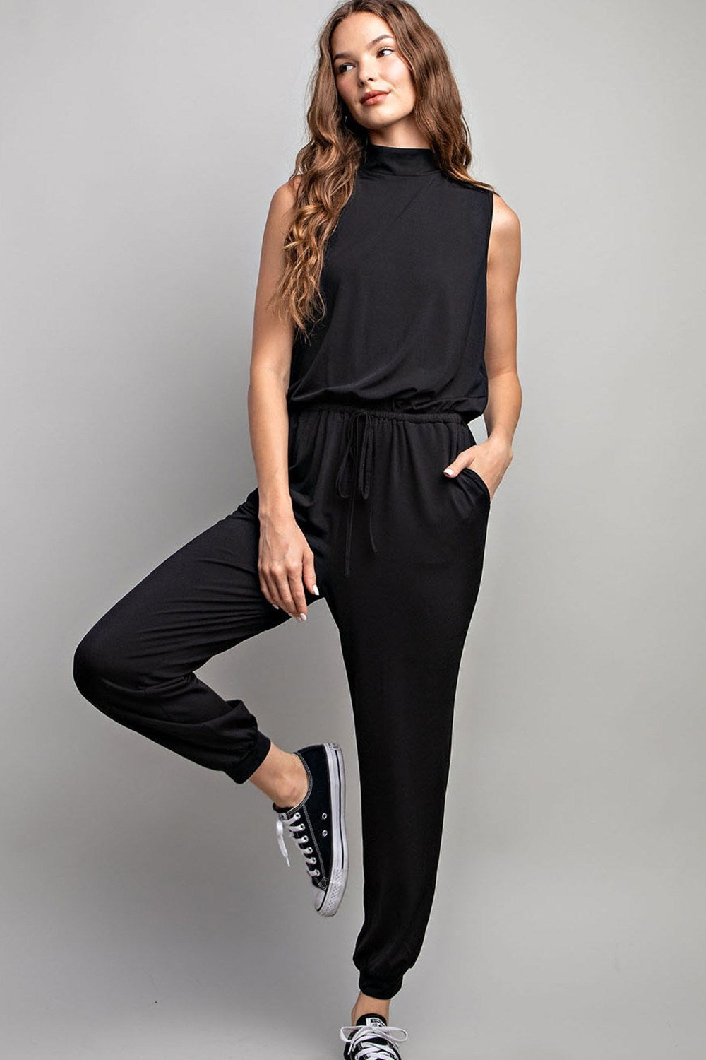 Mock neck Jumpsuit Jogger