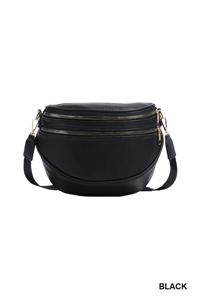 Vegan Leather Crossbody Bum Bag