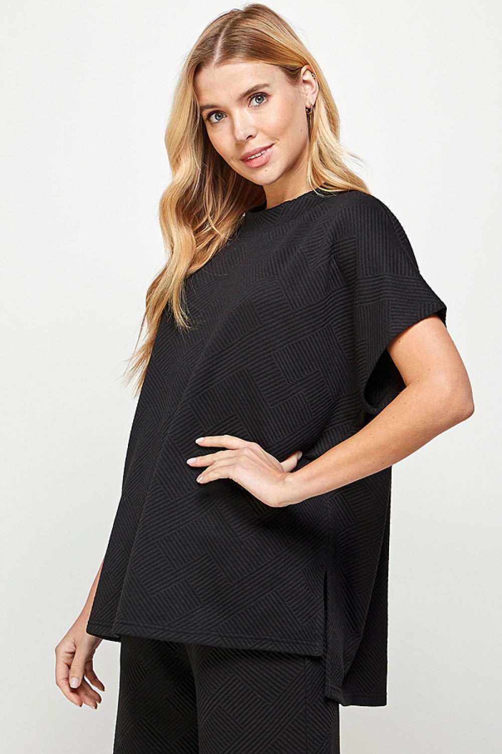 Textured Drop Shoulder Shirt