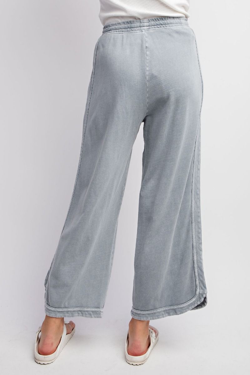 Mineral washed Terry Knit Pants