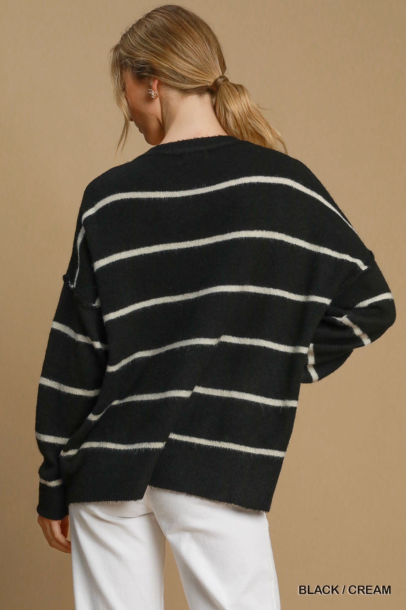 Wool Blend Pullover Sweater