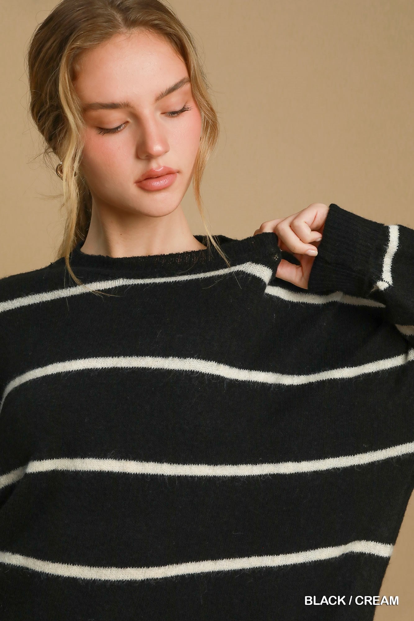 Wool Blend Pullover Sweater