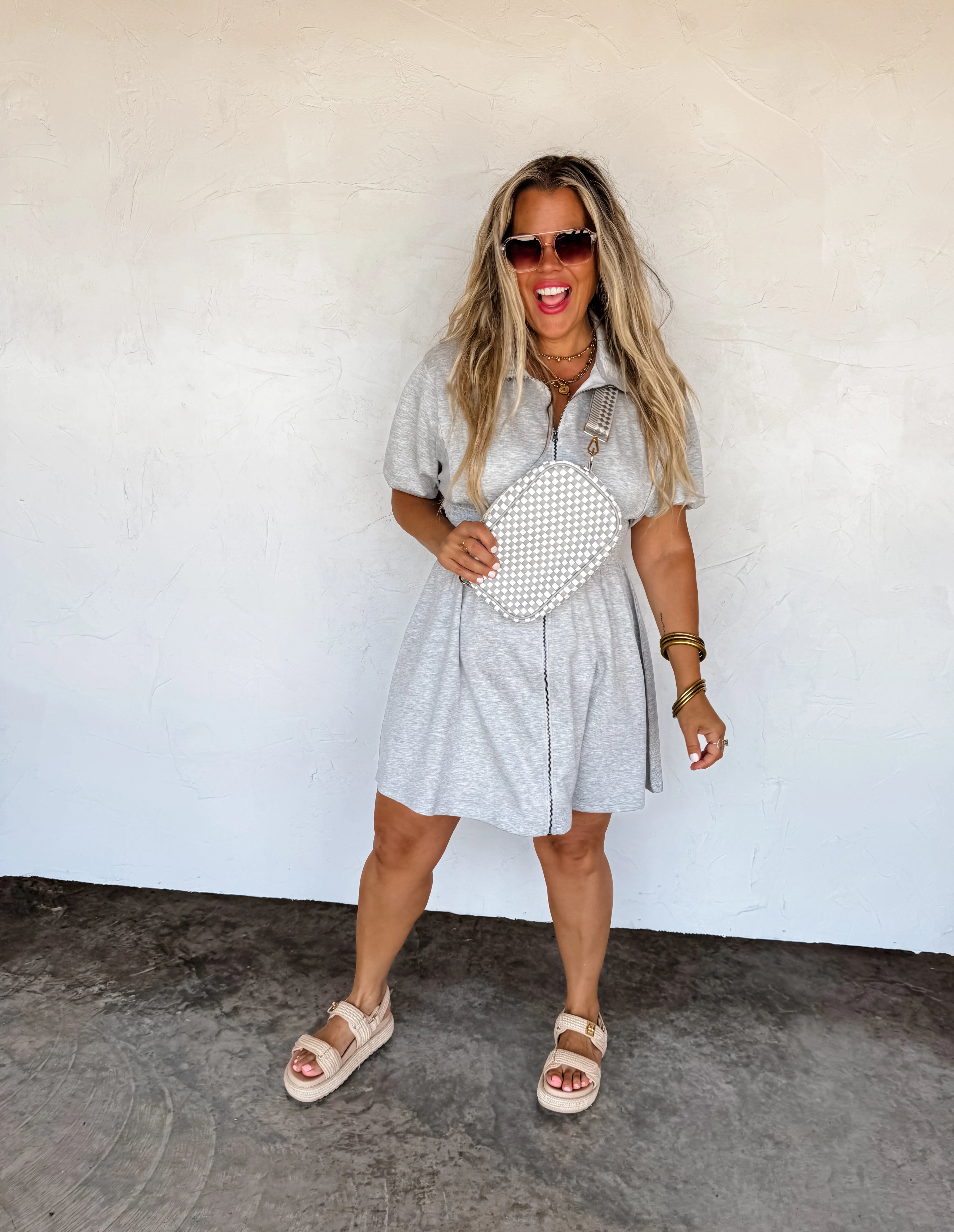 Scuba Athletic Dress in Gray