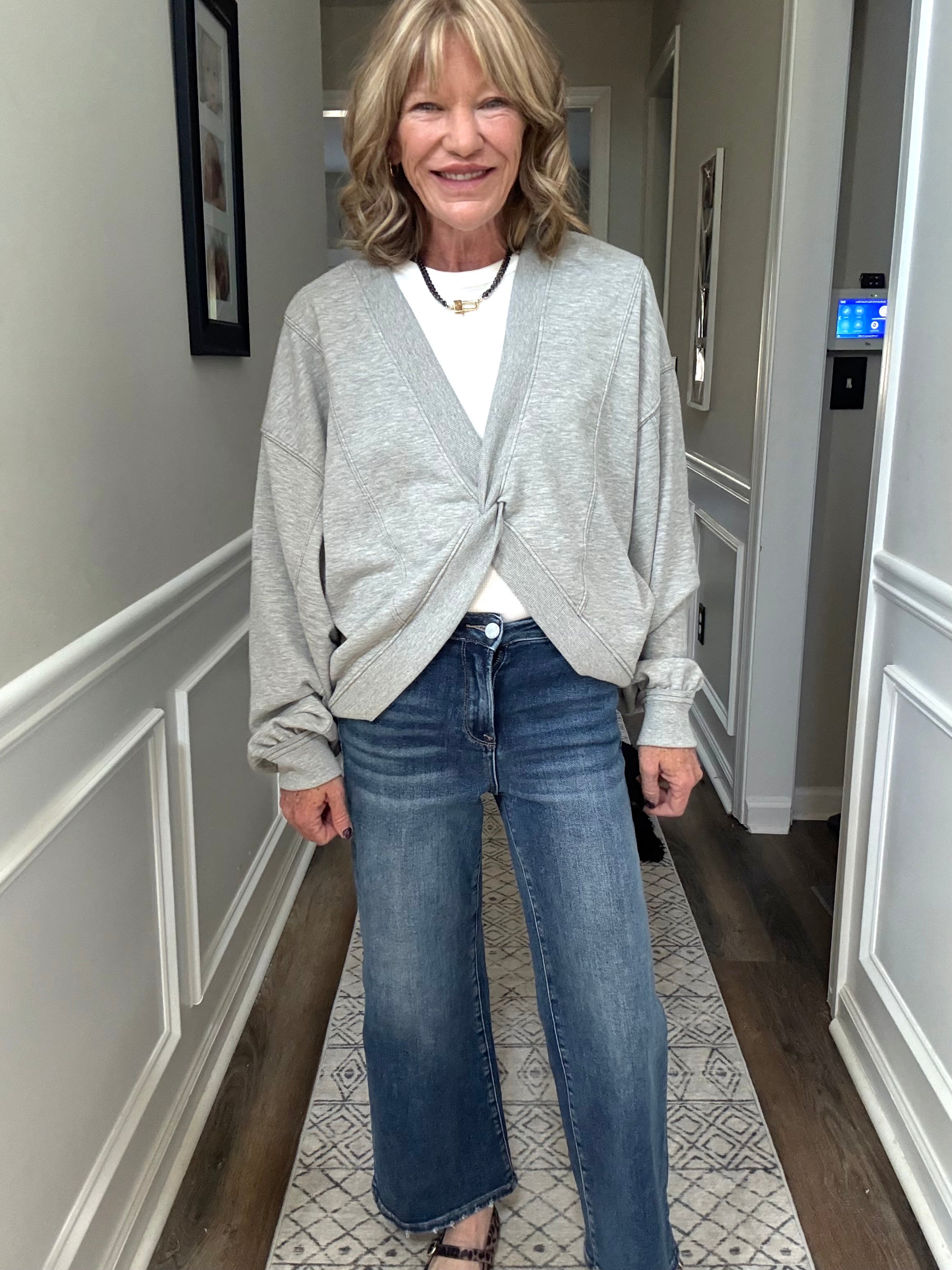 Reversible Twist Front Sweater