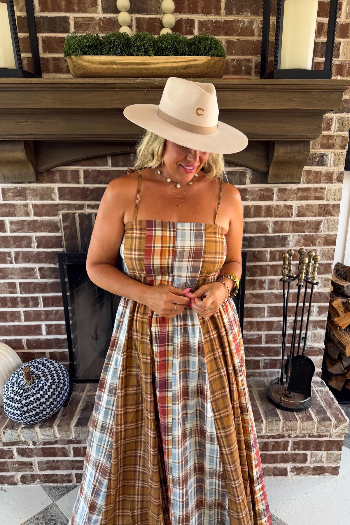 Perfect Plaid Maxi Dress