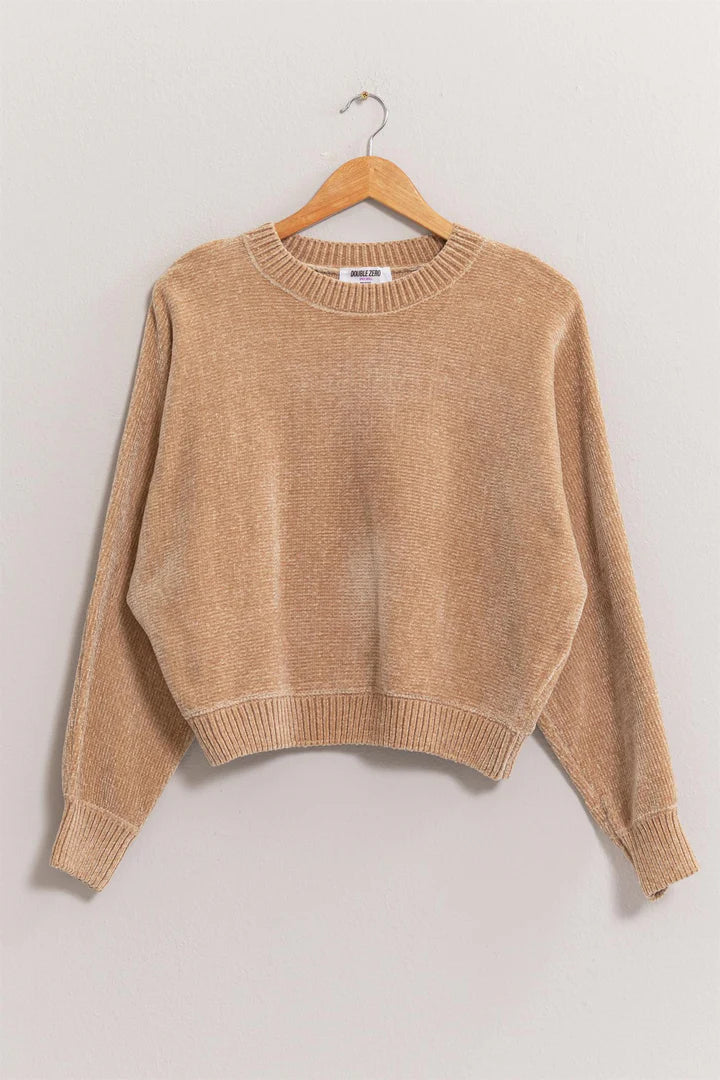 Long sleeve Cozy Sweater in Taupe