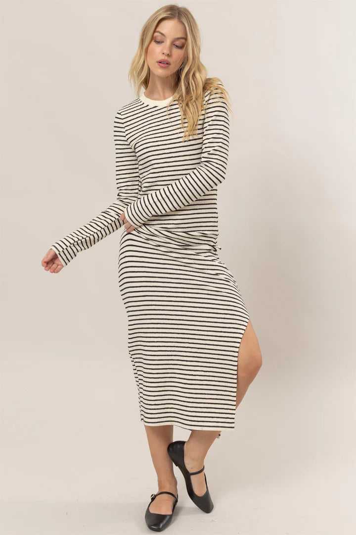 Stripe Midi Dress