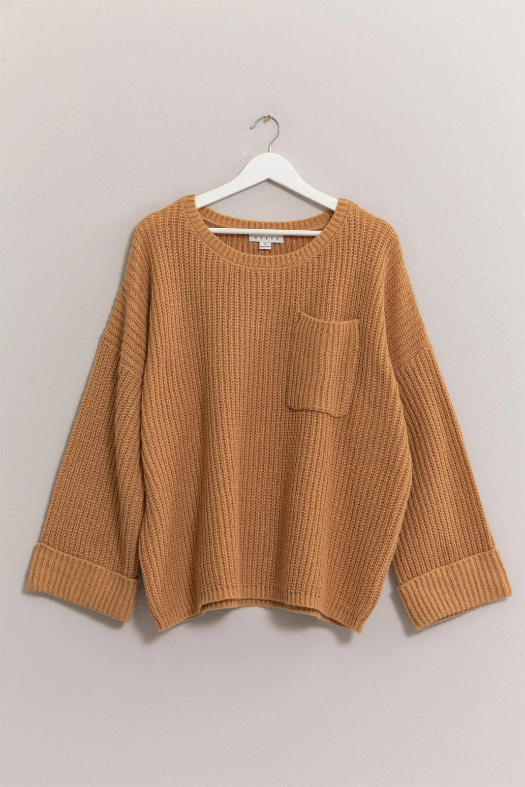 Pullover Sweater in Camel