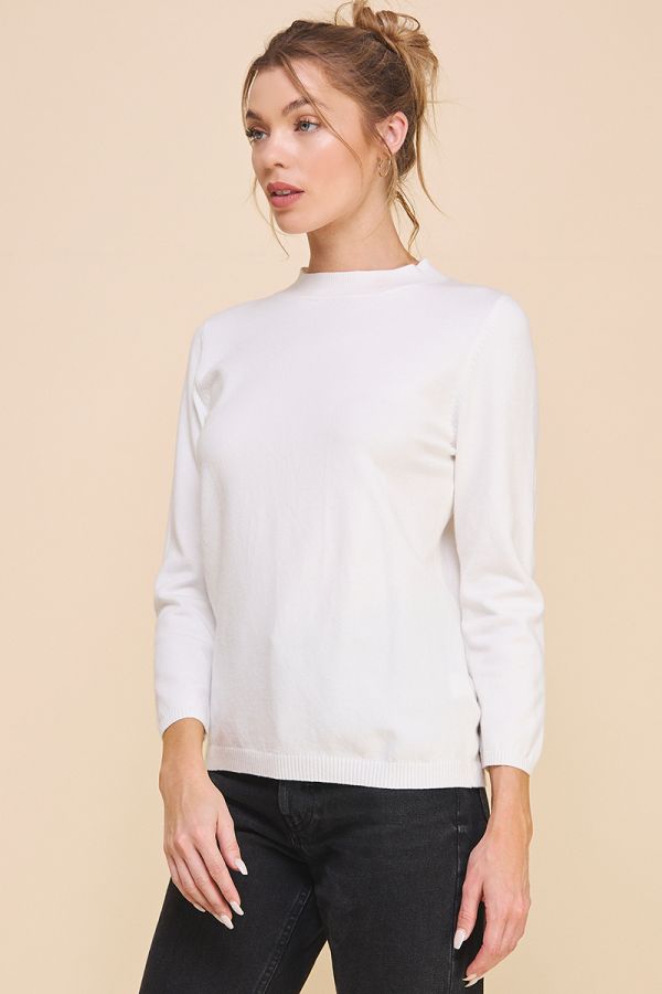 Mock Neck Pullover