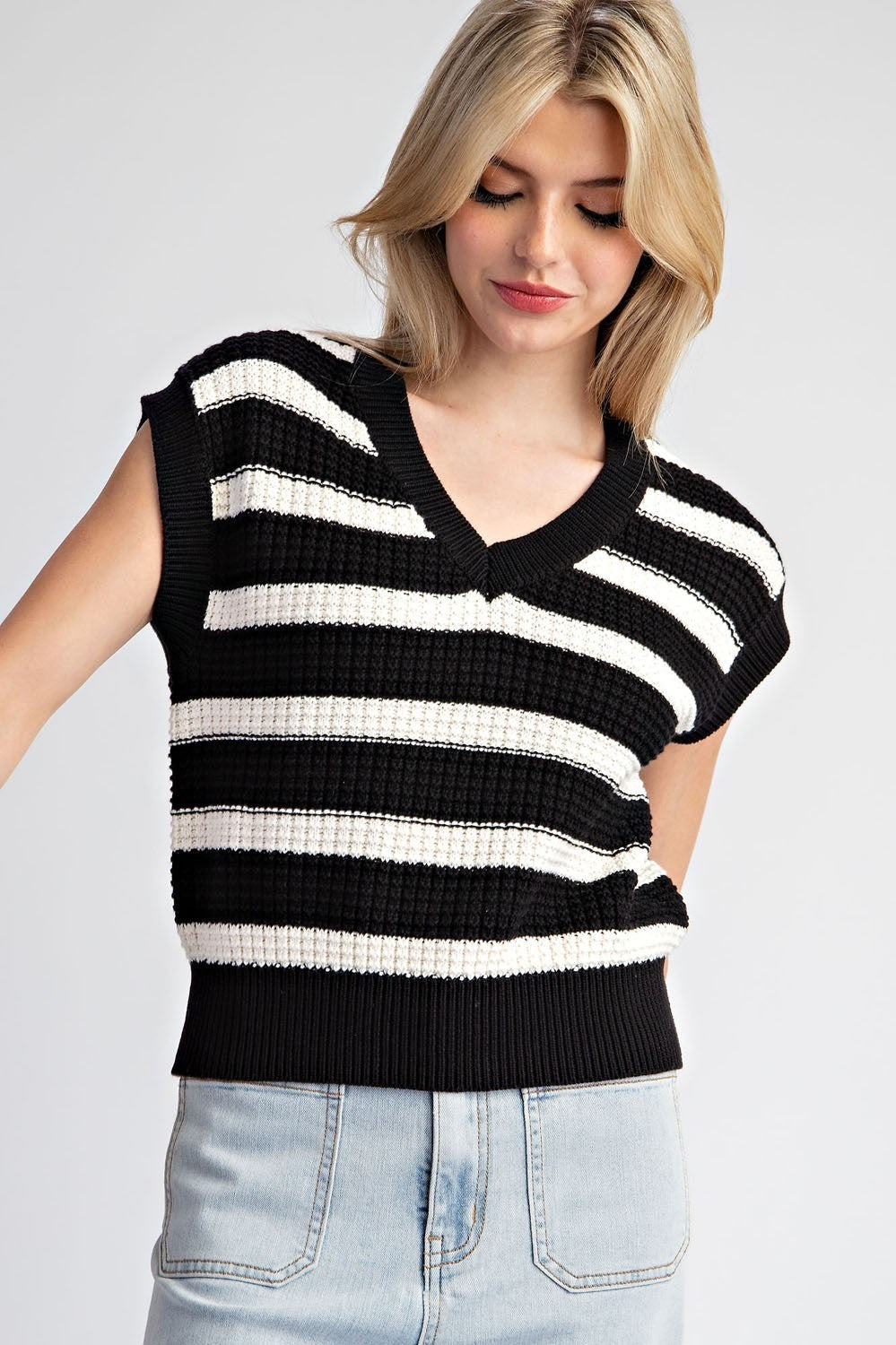 Stripe Sweater Vest