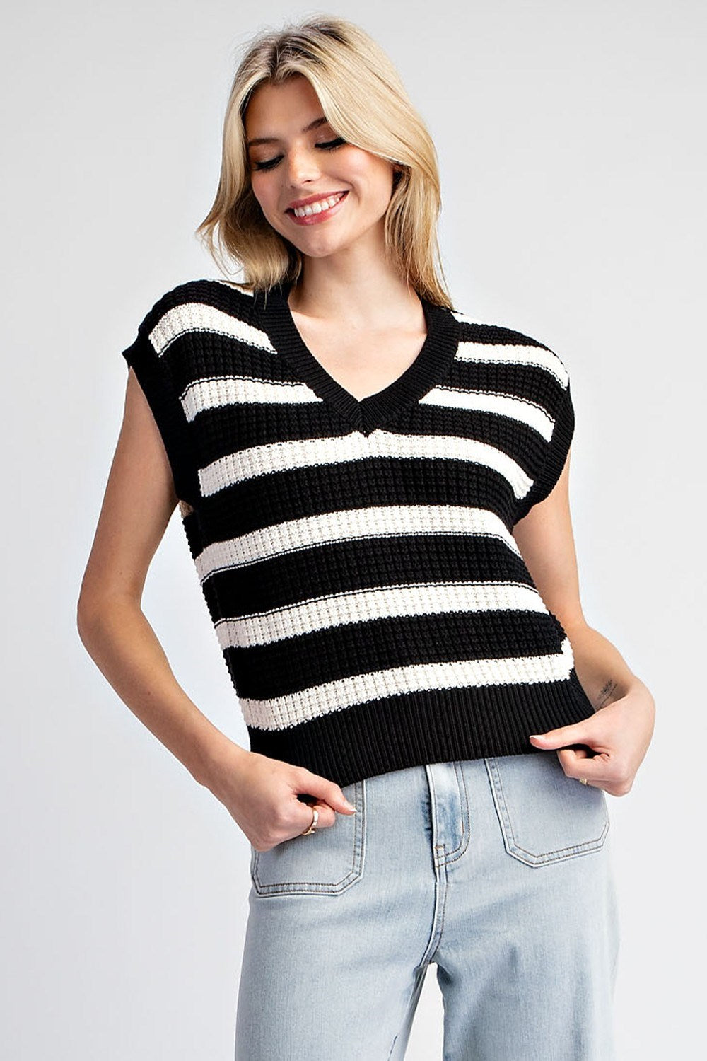 Stripe Sweater Vest