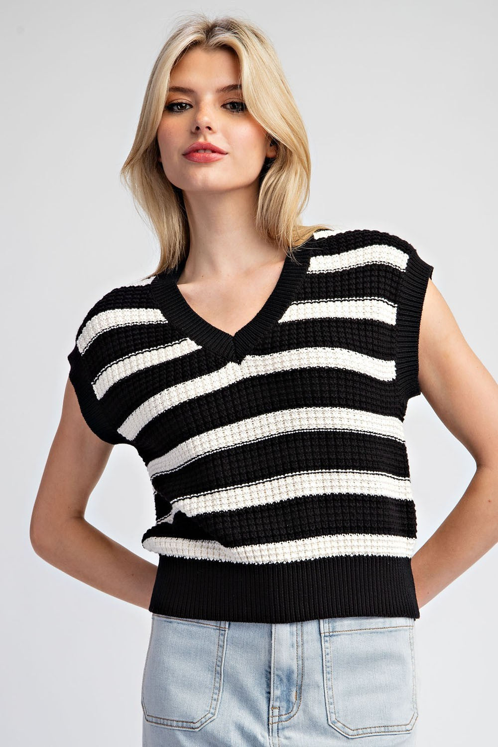 Stripe Sweater Vest