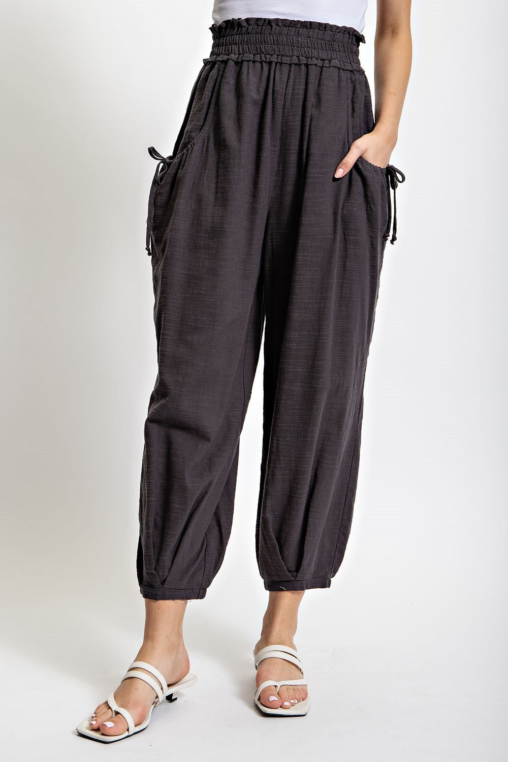 Voluminous Relaxed fit pant in Ash