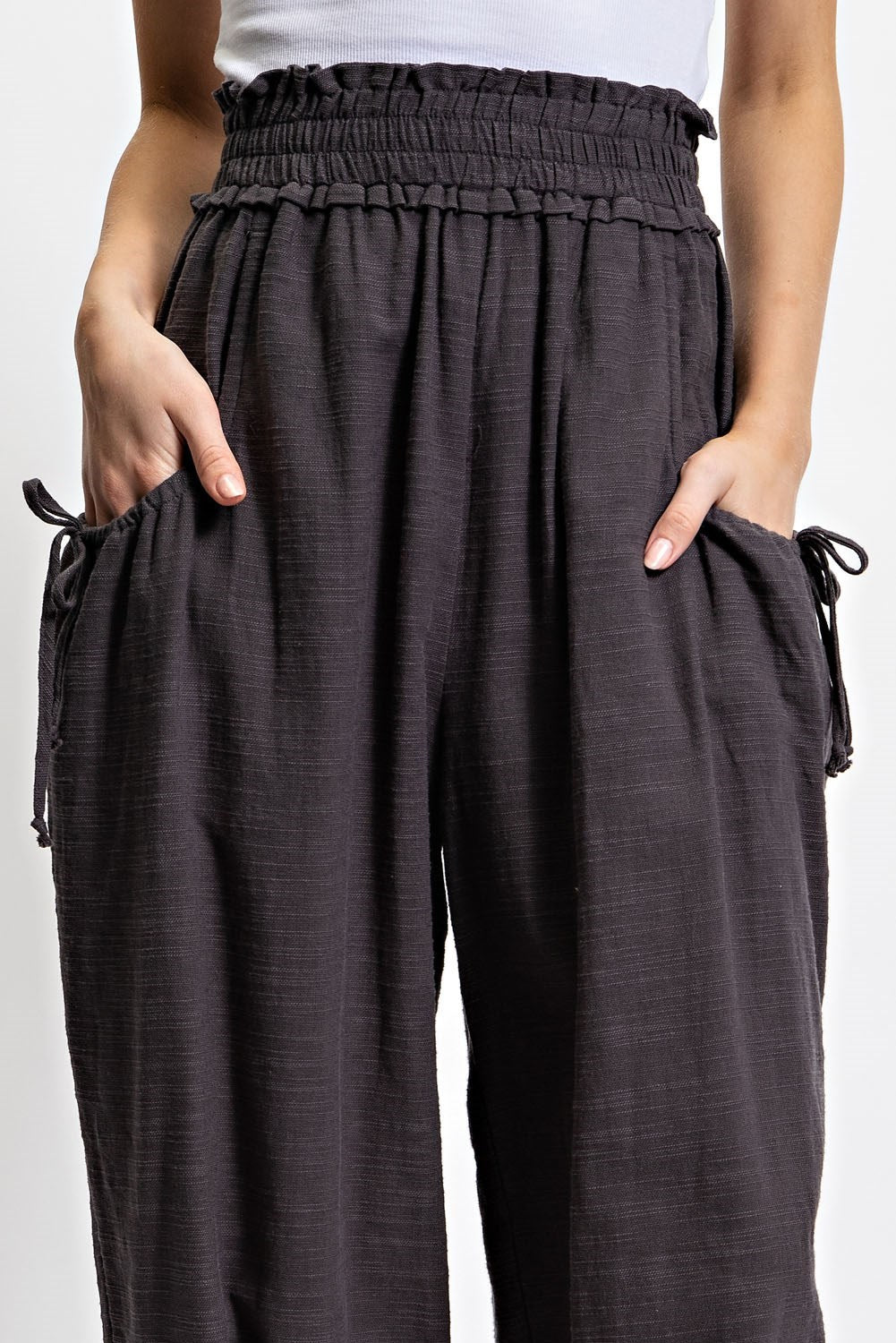 Voluminous Relaxed fit pant in Ash