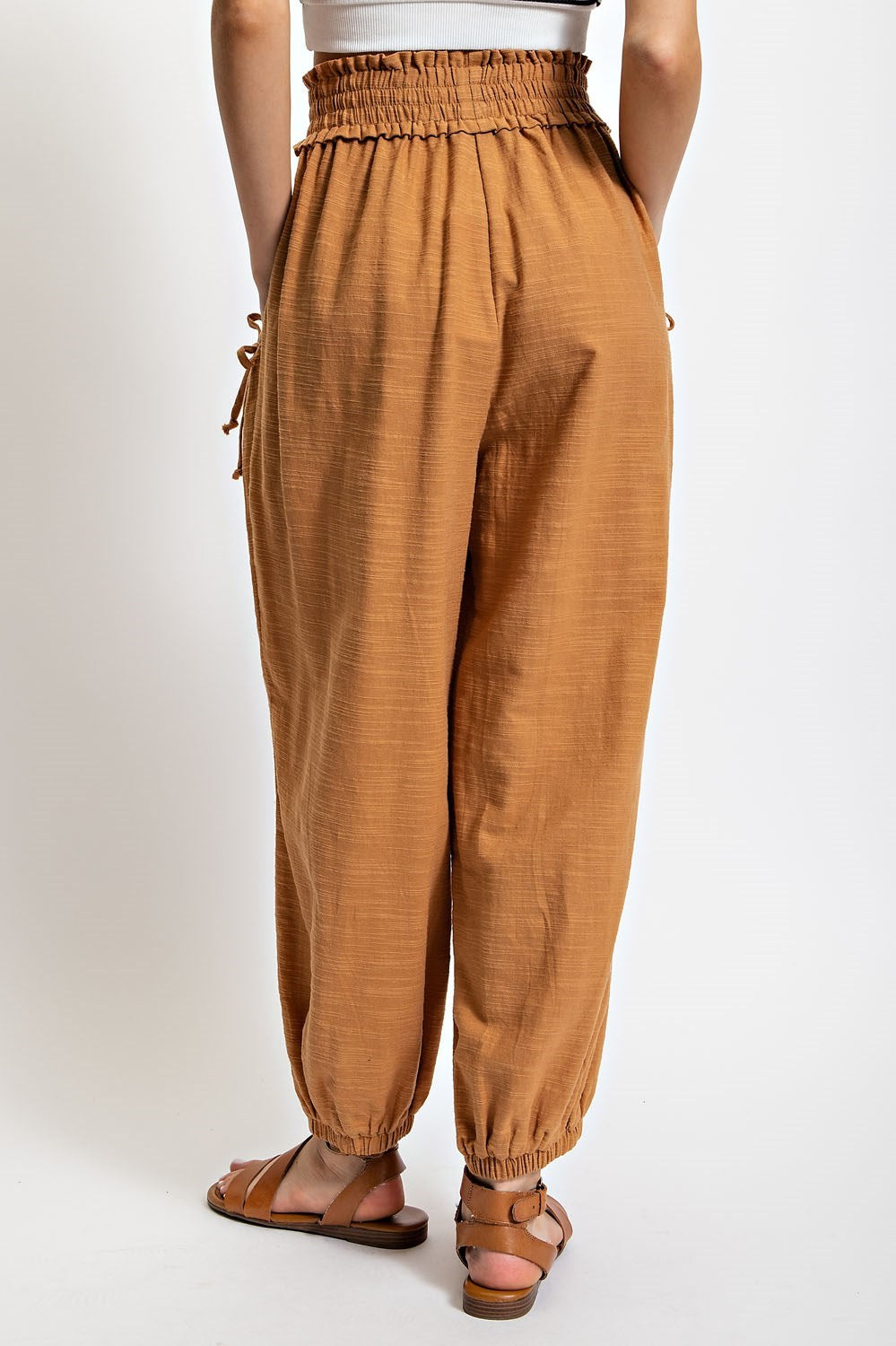 Voluminous Relaxed fit pant in Ochre