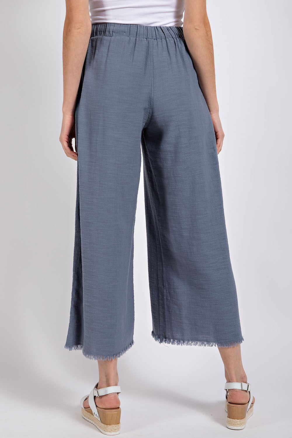 Frayed Wide Leg Pants