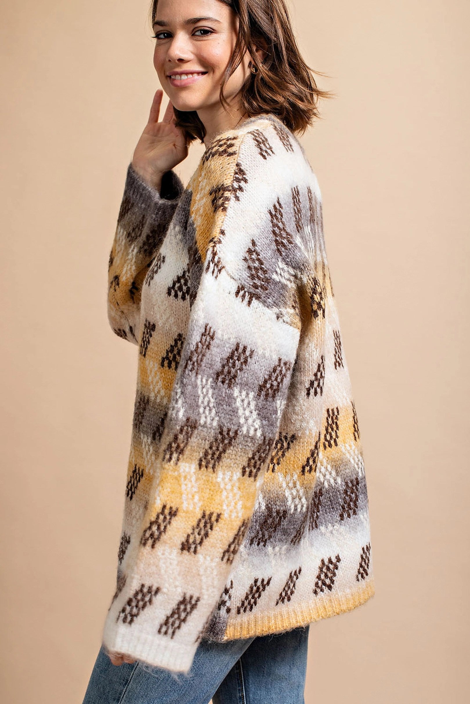 Zig Zag Pattern Sweater