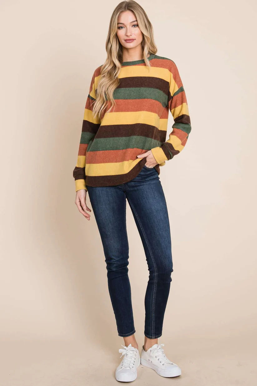 Stripe Long Sleeve Sweater