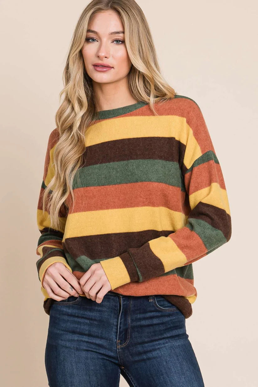 Stripe Long Sleeve Sweater