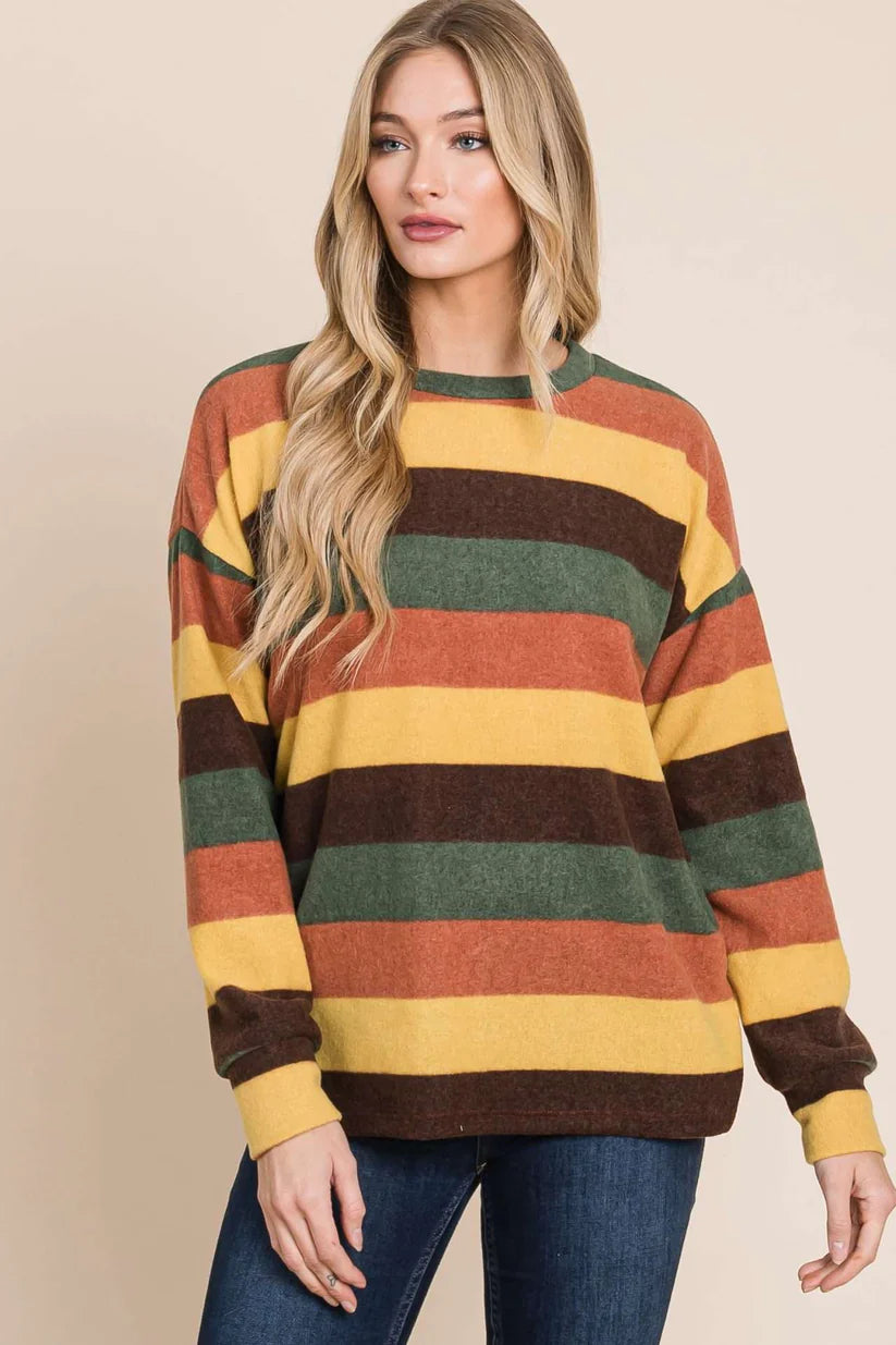 Stripe Long Sleeve Sweater