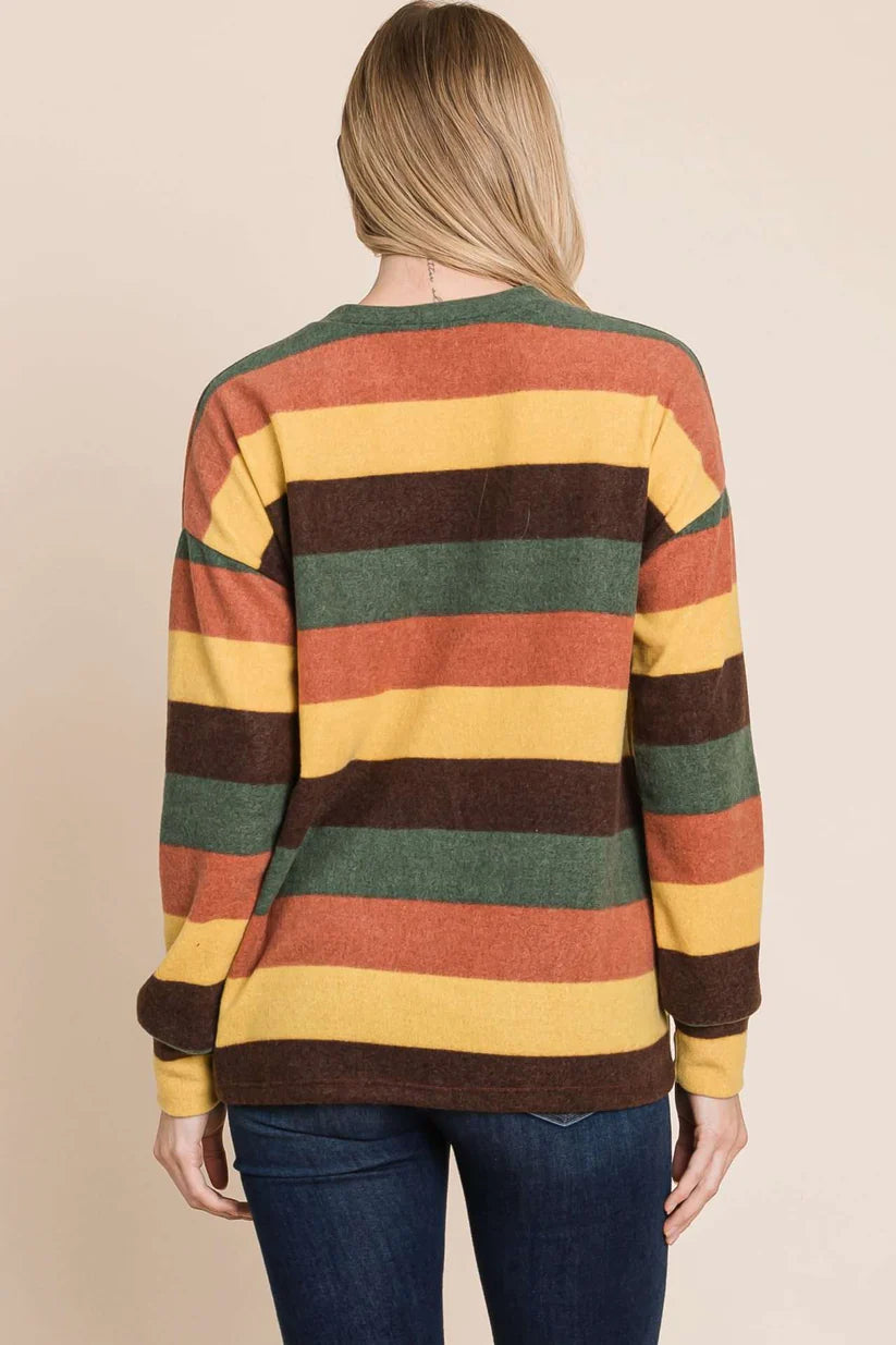 Stripe Long Sleeve Sweater