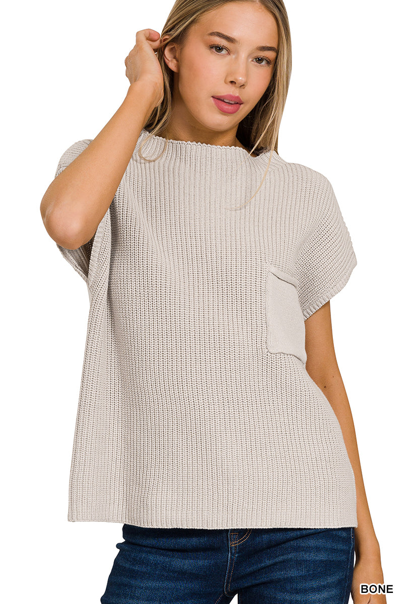 Short Sleeve Sweater in Two Colors