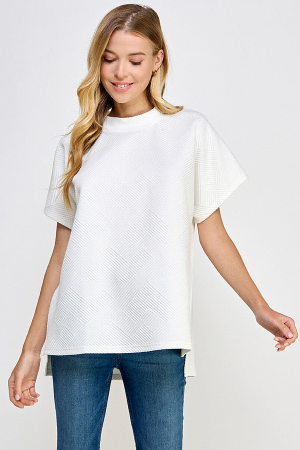 Textured Drop Shoulder Shirt