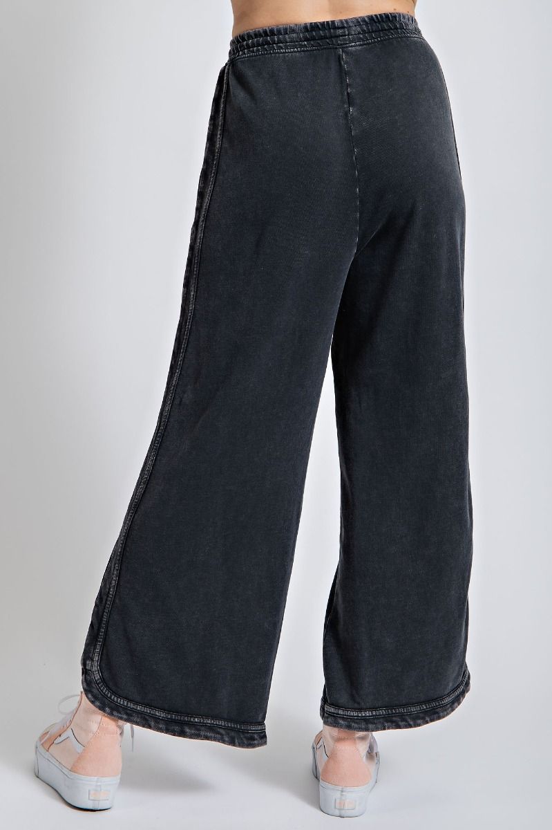 Mineral washed Terry Knit Pants