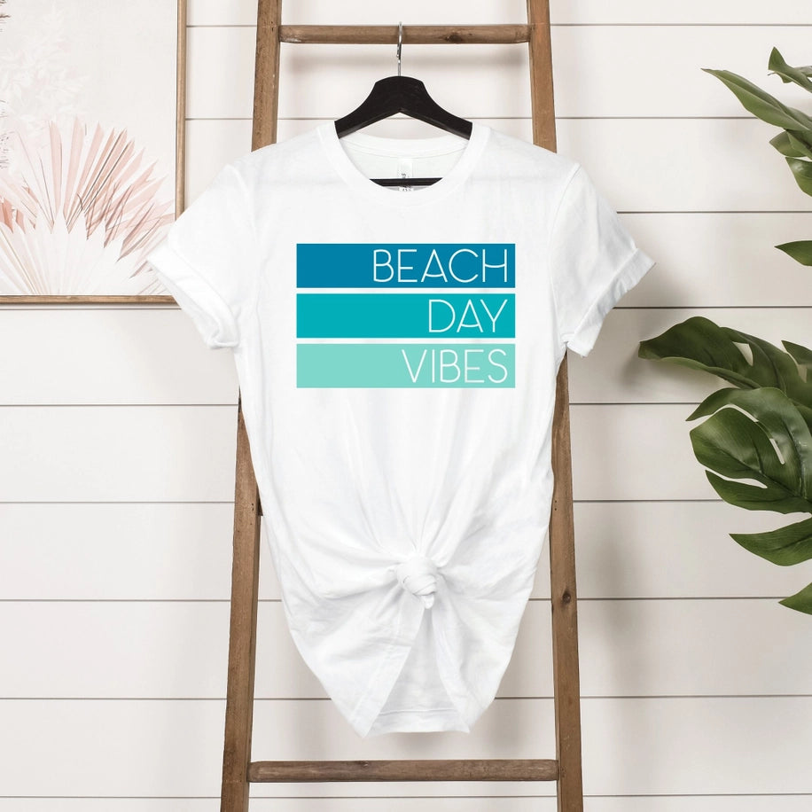 Beach Day Vibes Tee Shirt also in Plus Size