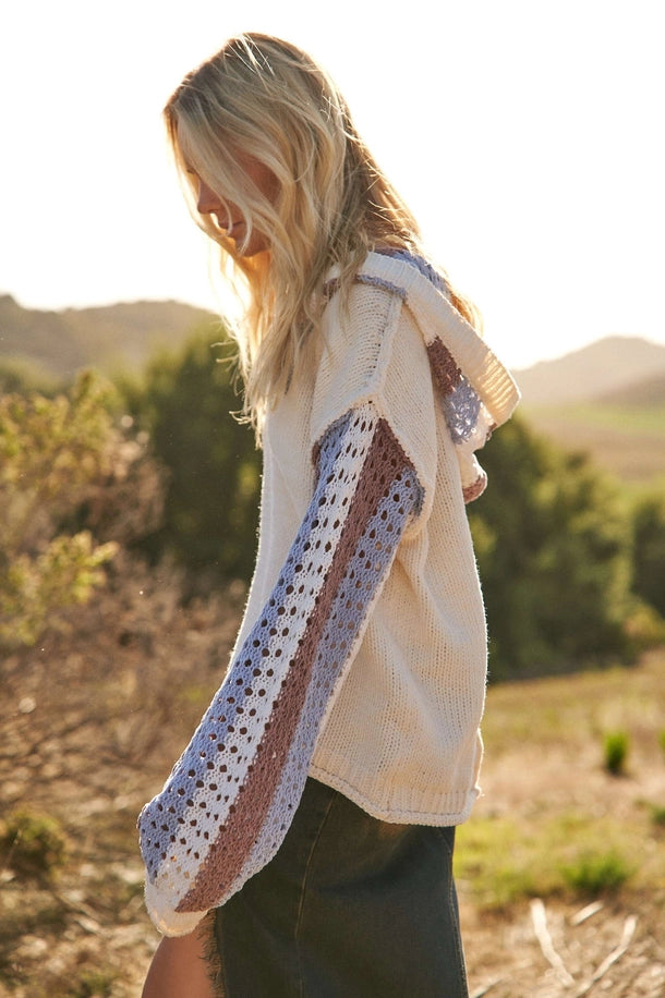 Stripe Crochet Sweater