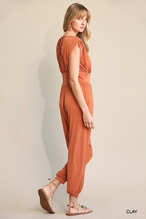 Jogger Jumpsuit in Clay