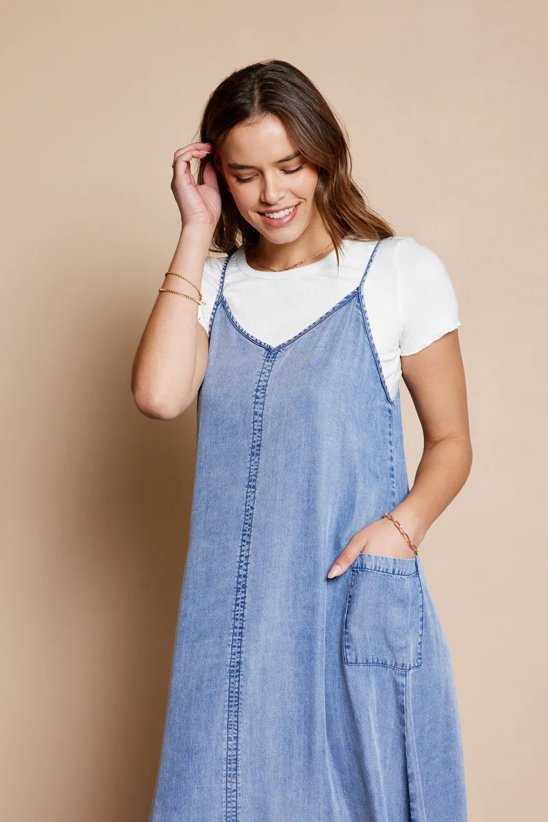 Denim Maxi Dress