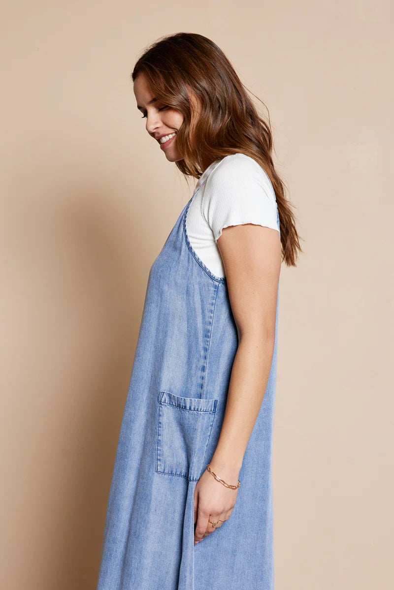 Denim Maxi Dress