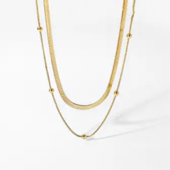 New! Dotted Snake layered Necklace